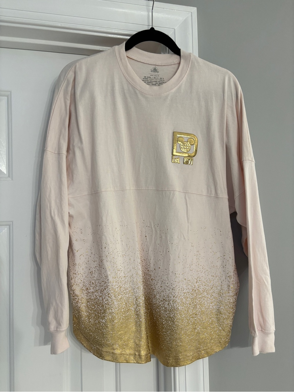 Walt Disney World Spirit Jersey - pink & gold ombré - size S